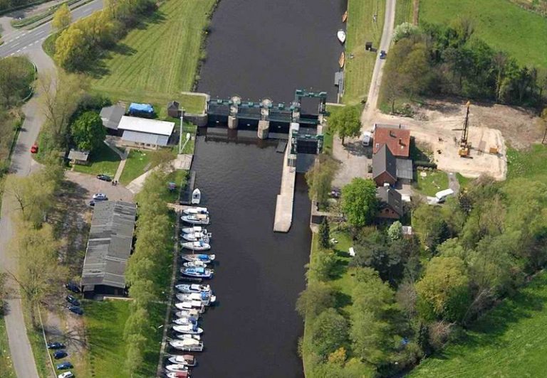 Schleuse Ritterhude, Luftbild 2000er Jahre